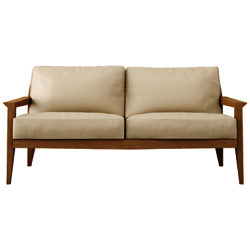 Case Stanley Medium Leather Sofa Cream